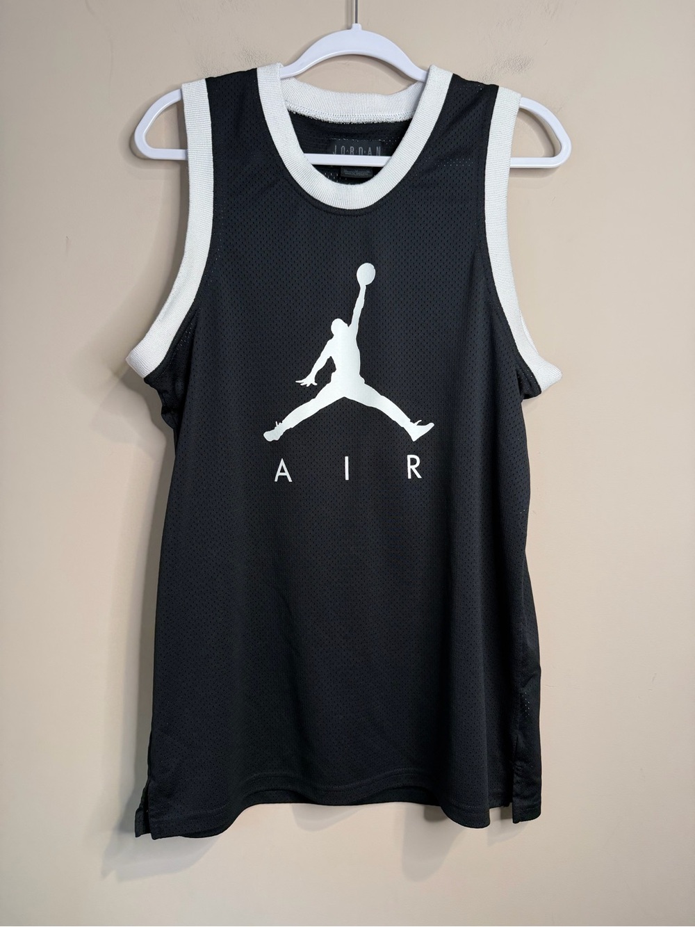 Jordan Nike Air Mesh Jumpman Basketball Jersey Tank Black Men’s AR0026-010 M A8